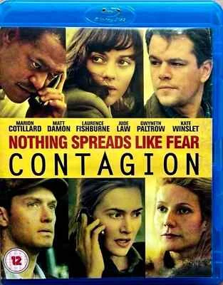 Contagion (Blu-Ray-DVD-Digital Copy-2012,2-Disc) Matt Damon   Region free - Image 1 of 4