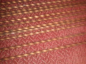 ANTIQUE TWISTED STEEL CURTAIN RODS. LOT OF 2 - Picture 1 of 7