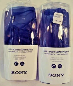 AURICULARES ESTÉREO SONY MDR-EX15AP PAQUETE DE 2 IDEALES PARA TELÉFONOS INTELIGENTES ENVÍO GRATUITO NUEVOS - Imagen 1 de 4