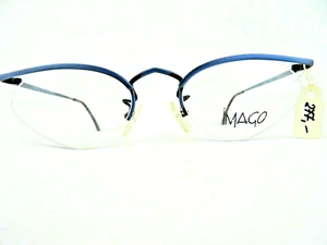 IMAGO Ala2 Cateyebrille Halbrandfassung blau für Damen ausgefallen Gr. S 51[]18 - Bild 1 von 5