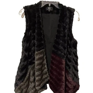 G By Giuliana XS Super Soft Open Front Sleeveless Vest Pockets Layer Mob Wife - Picture 1 of 9