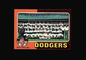 1975 Topps #361 LOS ANGELES DODGERS TEAM CARD Unmarked Checklist NRMT