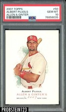 2007 Topps Allen & Ginter #50 Albert Pujols St. Louis Cardinals PSA 10 GEM MINT