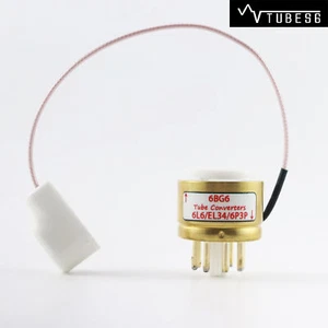 Un tubo de vacío chapado en oro 6BG6 a 6L6 EL34 6P3P convertidor enchufe - Imagen 1 de 12