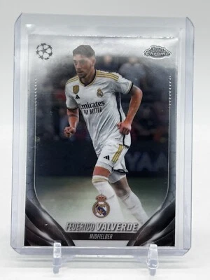 2024 Topps Chrome UEFA Soccer Federico Valverde Card 99 - Image 1 of 2