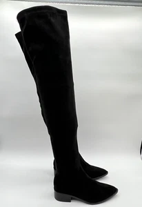 New Steve Madden JODY Thigh High Suede Boots Women's SZ 5.5 M in Black * - Picture 1 of 9