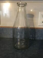 Crystal Dairy quart milk bottle, Lethbridge/Medicine Hat