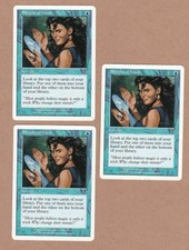 MTG - 3X Sleight of Hand X3 - 7th Edition - Common 2 NM/MT & 1 VF - 3 Cards