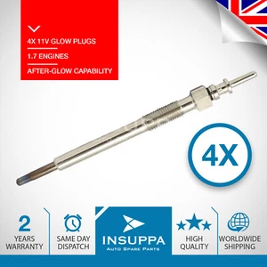 4 pz candele 11 V adatte per Chevrolet Vauxhall Opel Astra H G Corsa C Honda 1.7 - Foto 1 di 10