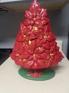 Árbol de pascua de cerámica 16 pulgadas, pintado a mano - Imagen 1 de 7