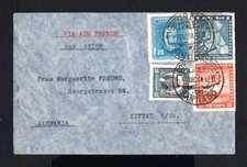 S3785-CHILE-AIRMAIL COVER SANTIAGO to BAD ZITTAU (germany)1934 WWII.Aereo CHILI.