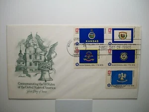 Estados Unidos ~ FDC ~ Conmemoración de los 50 estados ~ 5 estados ~ Washington DC 1976 ~ #8 - Imagen 1 de 1
