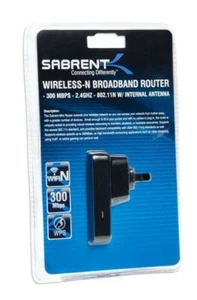 Sabrent Wi-Fi Range Extender 300mbps 2.4GHZ 801.11N Multifunction Mini Router - Picture 1 of 8