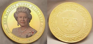 Queen Elizabeth II Gold Coin 1926 2022 King Charles III The Crown Colour Photo - Picture 1 of 22