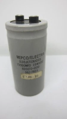 1x Condensador MEPCO/ELECTRA 72000MFD 15WVDC 3110JC723U015 Foto 1 de 2