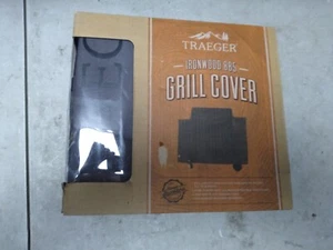 Cubierta de parrilla de longitud completa Traeger Ironwood 885, BAC513 gris con logotipo de TRAEGER nueva - Imagen 1 de 4
