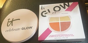 It CELEBRATE GLOW FACE & EYE MAKEUP PALETTE 0.19ozX4 LIMITED EDITION! NEW! - Picture 1 of 4