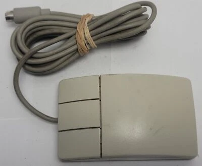 HP Hewlett Packard A2839B 3-Button PS/2 DIN Ball Mouse 9ft cable - Image 1 of 4