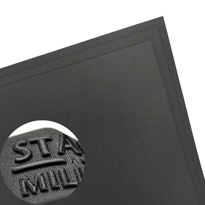 15" x 18" x 3mm，Black 3-D Embroidery Puff Foam Backing Paper 50 SHEETS - Image 1 of 4