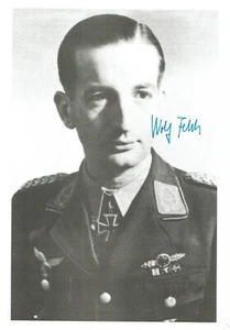 Wolfgang Falck Signed 8x10 Photograph (d) WWII German Ace 96 V - Picture 1 of 1