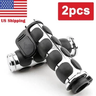 1" Inch Motorcycle Handlebar Hand Grips for Harley-Davidson Sportster XL1200 883 - Image 1 of 4