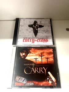 2x Mixtape Mix CD Lot Nasir Jones Carry The Cross Rare Promo Mixtapes - Picture 1 of 3