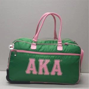 ALPHA KAPPA ALPHA TROLLEY BAGS, AKA SORORITY ROLLER BAG, AKA GREEK TROLLEY BAG - Picture 1 of 9