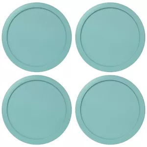 Coperchio di ricambio per Pyrex 1-CUP Cover 4" Ciotola 7202-PZ TURCHESE (Confezione da 4) - Foto 1 di 1