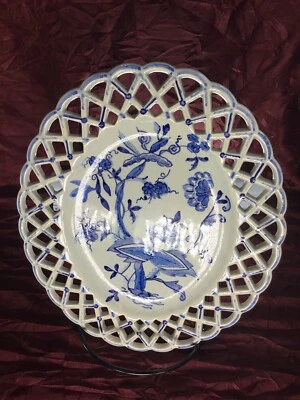 PLACAS CARVALHINHO PORTUGAL ANTIGUAS OVALADAS DE TEJIDO ABIERTO FIRMADAS Y NUMERADAS Foto 1 de 4