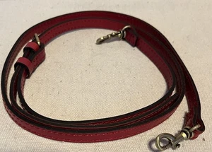 Patricia Nash Red Crossbody Strap with Burnished Bronze Hardware 46" Long EUC - Picture 1 of 2