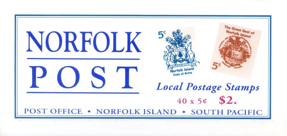 Norfolk. Definitive. 1997 Local Post Stamps. Booklet. - Image 1 of 1