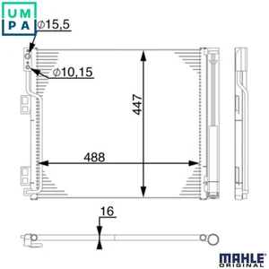CONDENSER AIR CONDITIONING AC 570 000S FOR NISSAN NV200/Bus/EVALIA/Van 1.5L - Picture 1 of 9