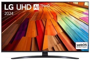 LG 43UT81006LA 43" 4K UHD Smart LED TV Schwarz α5 Gen7, webOS 24, ALLM/eARC - Bild 1 von 4