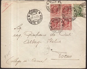 Italia Regno, busta primo volo da Como a Torno del 1925  -HF16 - Bild 1 von 3