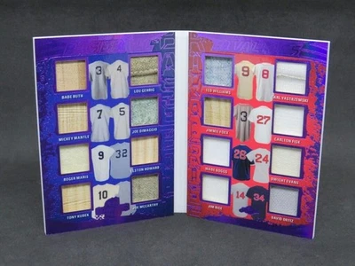 Libro de reliquias de rivalidades espectaculares de hojas 2025/5 Babe Ruth Mantle Williams JP2 Foto 1 de 4