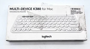 Logitech K380 Wireless Bluetooth Multi-Device Keyboard for MAC (WHITE) - Picture 1 of 7