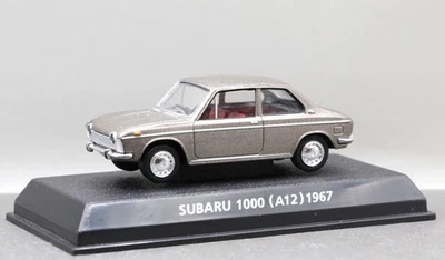 Konami 1/64 Out of Print Famous Car Collection 7 Subaru 1000 (A12) 1967 Silver - Image 1 of 4