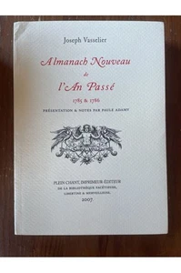 Almanach Neu aus dem vergangenen Jahr 1785 und 1786 Joseph Vasselier  - Bild 1 von 1