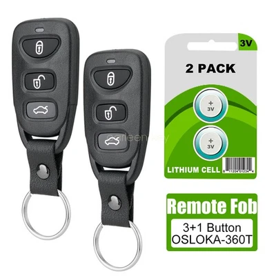2 For 2007 2012 2013 2014 2015 Hyundai Sonata Keyless Remote Control Key Fob 4B - Imagem 1 de 4