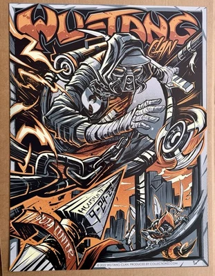 WU-TANG CLAN POSTER HOUSTON TEXAS 9/24/2022 DAYNE HENRY JR TOYOTA CENTER #91/300 - Image 1 of 4