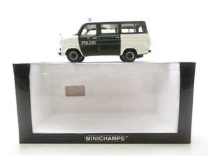 (ID0707) Minichamps 400082490 Ford Transit 1971 autobus polizia Amburgo, 1:43 IMBALLO ORIGINALE - Foto 1 di 9