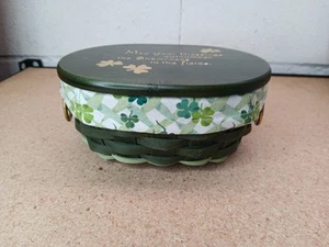 Tapa, forro y protector de cesta Fields of Clover LONGABERGER 2011 - Imagen 1 de 7