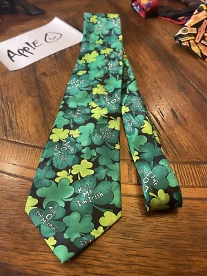 TRAJE DE TRÉBOLES DE LA SUERTE POT OF GOLD CORBATA DE DISEÑADOR ENVÍO GRATUITO Foto 1 de 3