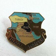 Iraqi Freedom Lapel Hat Pin Military Marines Army Navy Air Force