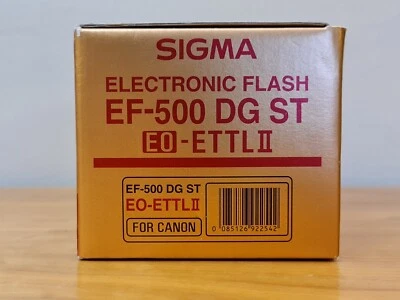 SIGMA EF-500 DG ST Flash Flash Gun EO-ETTLII for Canon  with Box and Pouch -M838 - Image 1 of 4