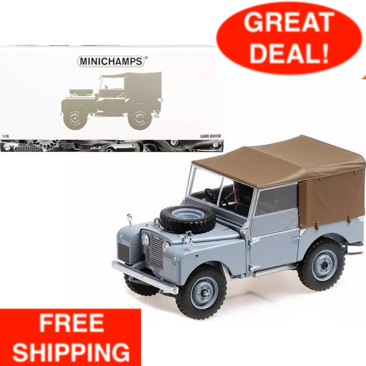 1/18 ミニチャンプス LAND ROVER-1948 1/18 ミニチャンプス LAND ROVER