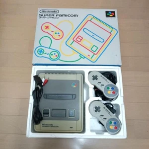 Nintendo Super Famicom Konsole Set mit Box Controller AV Adapter getestet Japan Ver - Bild 1 von 9