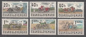 CZECHOSLOVAKIA 1975 SC#2018/23 MNH** set, Motorcycles. - Bild 1 von 1