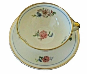 LIMOGES Charles Ahrenfeldt Deauville Flower CUP / SAUCER France - Picture 1 of 3