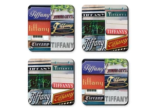Posavasos personalizados con el nombre TIFFANY en fotos de letreros - Juego de 4 - Imagen 1 de 1